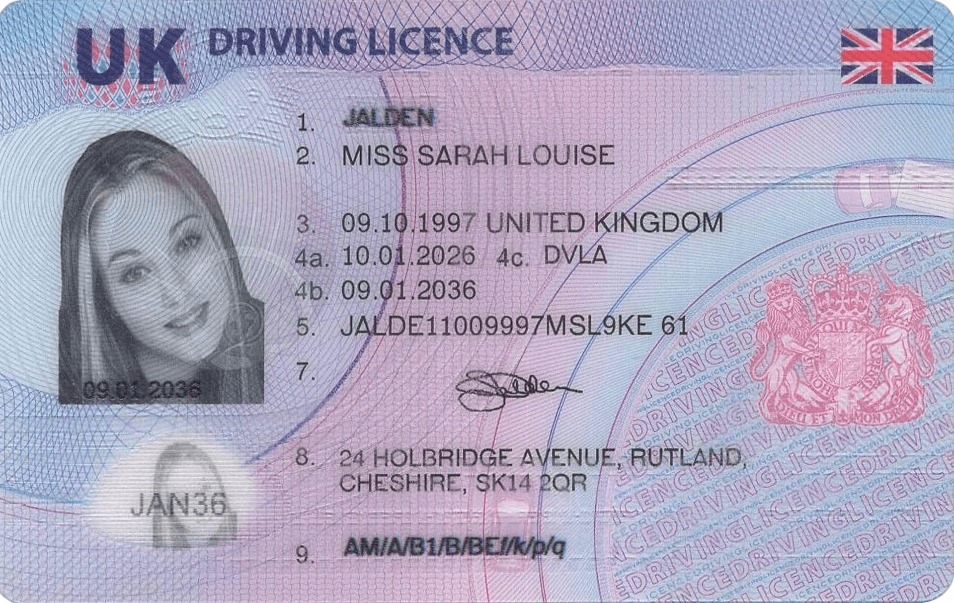 Fake UK Driving Licence - Premium Novelty ID Card